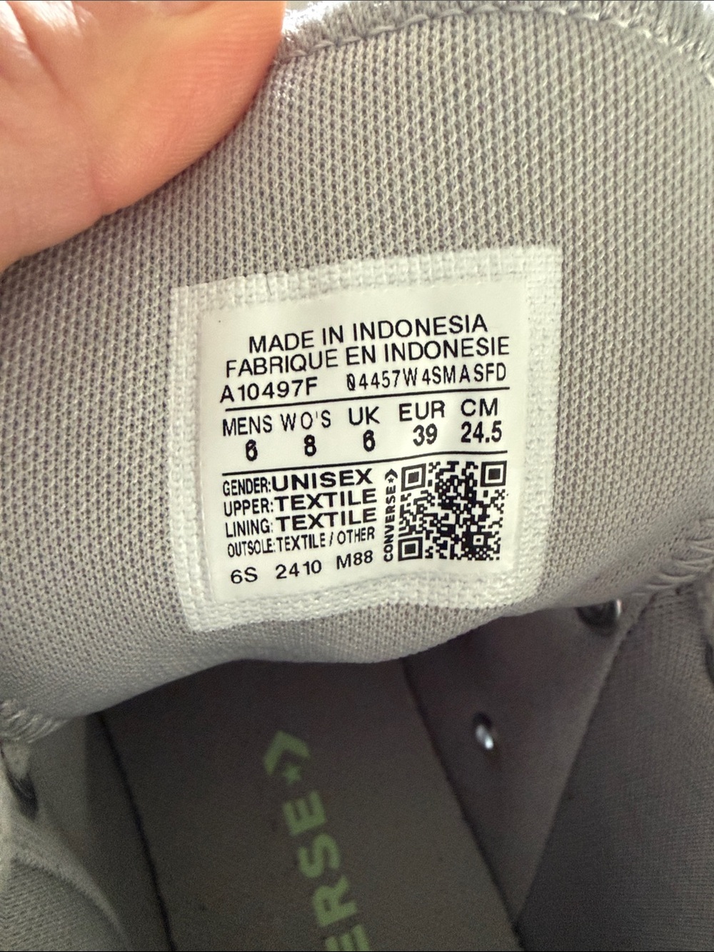 Converse Gray High-Top Sneakers - Picture 5 of 6
